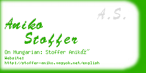aniko stoffer business card